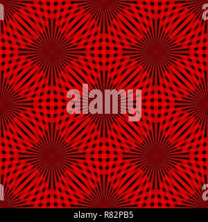 Vector red circle seamless pattern. Modern stylish texture. Repeating abstract background. eps10 Stock Vector