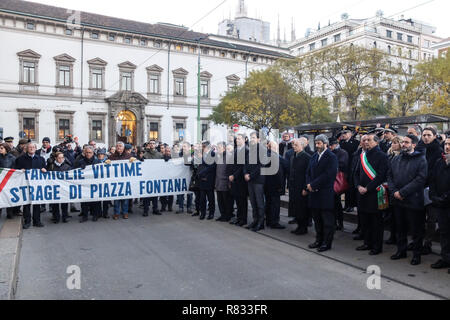 Foto LaPresse - Matteo Corner 12/12/2018 Milano,Italia Cronaca Commemorazione di piazza Fontana Stock Photo