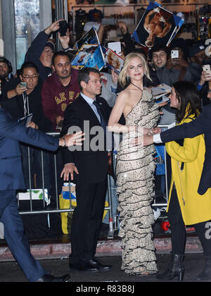 Los Angeles, USA. 12th Dec 2018,  Actress Nicole Kidman arrives at the Los Angeles Premiere Of Warner Bros. Pictures' 'Aquaman' held at the TCL Chinese Theatre IMAX on December 12, 2018 in Hollywood, Los Angeles, California, United States. (Photo by David Acosta/Image Press Agency) Credit: Image Press Agency/Alamy Live News Stock Photo