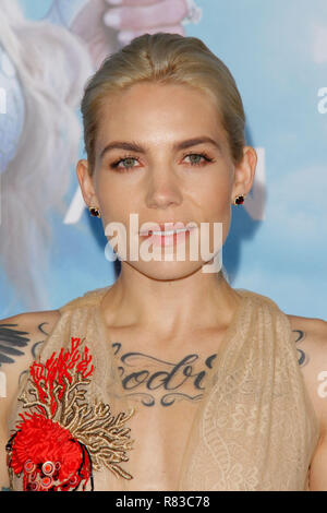Los Angeles, USA. 12th Dec 2018. Skylar Grey at the Premiere of Warner Bros' 'Aquaman' held at the TCL Chinese Theatre in Hollywood, CA, December 12, 2018. Photo by Joseph Martinez / PictureLux Credit: PictureLux / The Hollywood Archive/Alamy Live News Stock Photo