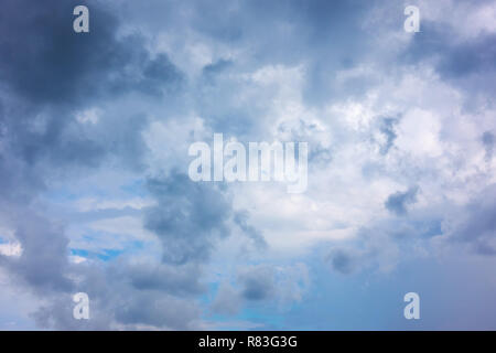 Rainy sky with dark clouds, may be used as background Stock Photo