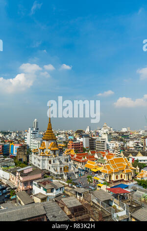 BANGKOK, THAILAND-Dec 1, 2018: Wat traimitr withayaram temple in Bangkok, Thailand Stock Photo