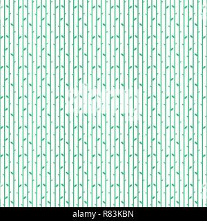 Seamless pattern with small leaves. Vector illustration. Geometric seamless pattern in flat style. Stock Vector