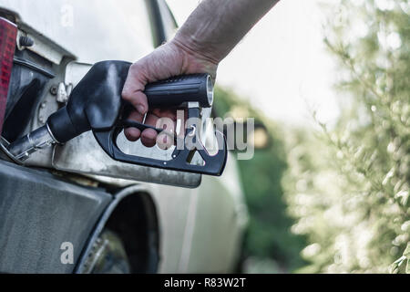 The fuel crisis in the global economy Stock Photo