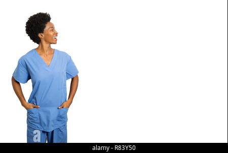 Female Medical Assistant Smiling Stock Photo