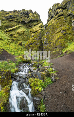 River in typical icelandic landscape on Snaefellnes Iceland Stock Photo