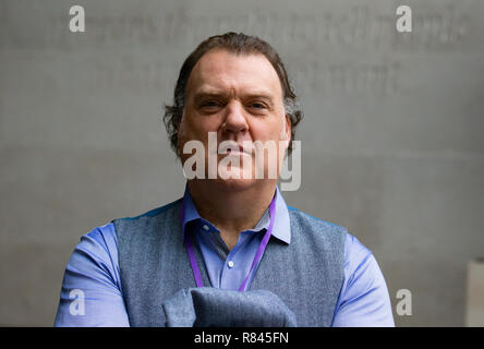 Sir Bryn Terfel, Welsh Opera singer, at the BBC studios to appear on 'The Andrew Marr Show'. Stock Photo