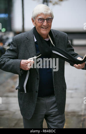 Michael Parkinson promoting his new book 'George Best: A Memoir' at BBC Radio Two Studios - London  Featuring: Michael Parkinson Where: London, United Kingdom When: 12 Nov 2018 Credit: WENN.com Stock Photo