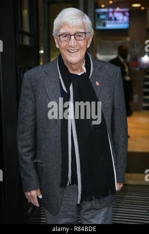 Michael Parkinson promoting his new book 'George Best: A Memoir' at BBC Radio Two Studios - London  Featuring: Michael Parkinson Where: London, United Kingdom When: 12 Nov 2018 Credit: WENN.com Stock Photo