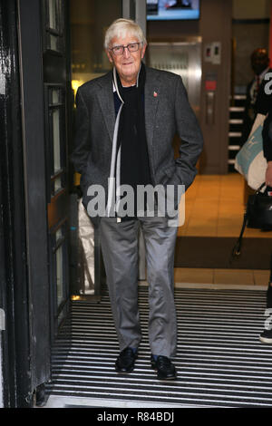 Michael Parkinson promoting his new book 'George Best: A Memoir' at BBC Radio Two Studios - London  Featuring: Michael Parkinson Where: London, United Kingdom When: 12 Nov 2018 Credit: WENN.com Stock Photo