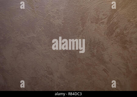 white Structural plaster on black wall Stock Photo