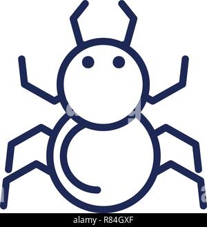 bug virus infection icon vector illustration design Stock Vector