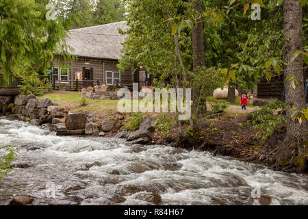 Snyder Creek Next To The Education Facility And Lake Mcdonald