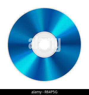 Blu-ray disc isolated on white background. 3D illustration. Stock Photo