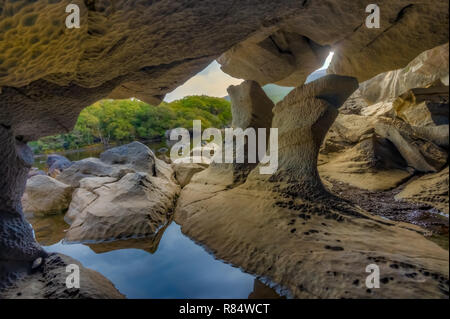 The Colleen Bawn Rock, Muckross Lake, Killarney National Park, County Kerry, Ireland. Stock Photo