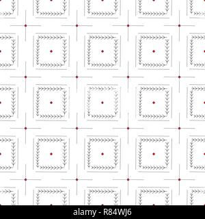 Hand drawn abstract seamless pattern. Geometrical minimalistic background in Scandinavian style. Elegant texture for surface designs, textiles, wrappi Stock Vector