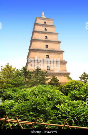 Big Wild Goose Pagoda, Xian, Shaanxi province, China Stock Photo