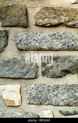 Rock bricks patterned laying Black And White Textured Stock Photo