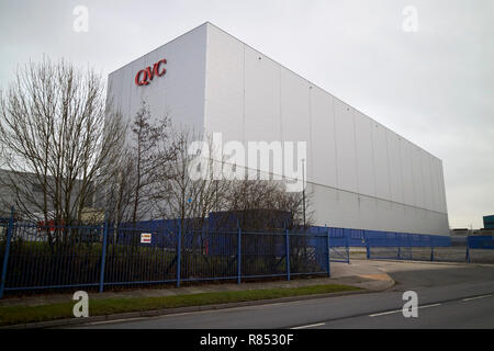 qvc home shopping channel warehouse in knowsley kirkby merseyside england uk Stock Photo