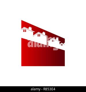 creative real estate logo design, home stay apartment, building real estate logo Stock Vector