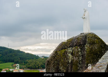 Povoa de Lanhoso, Portugal - May 31, 2018 : Image of Our Lady of Pilar Braga, Portugal