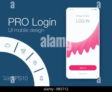 Vector Illustration of screens and web concept Stock Vector