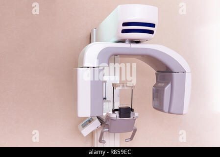 X-ray equipment in the dental clinic.Computed tomography in dentistry. Stock Photo