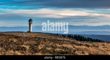 View to Feldberg in the Black Forest up to the Swiss Alps
