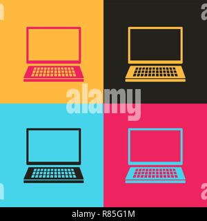 Set of retro home radio electronics in pop art style Stock Vector