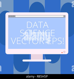 Handwriting text writing Data Science photo Eps. Concept meaning