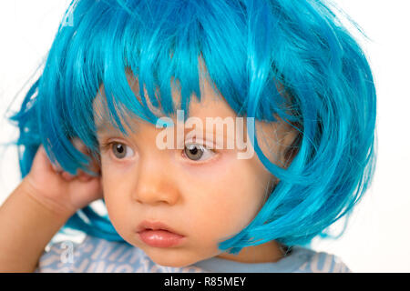 Blue wig look sale