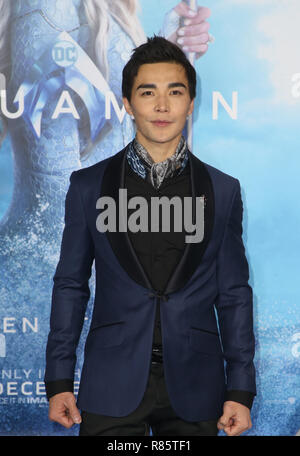 Hollywood, Ca. 12th Dec, 2018. Ludi Lim, at Premiere Of Warner Bros. Pictures' 'Aquaman' at The TCL Chinese Theater in Hollywood, California on December 12, 2018. Credit: Faye Sadou/Media Punch/Alamy Live News Stock Photo