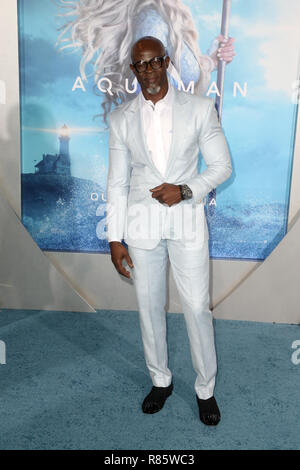 Hollywood, Ca. 12th Dec, 2018. Djimon Hounsou, at Premiere Of Warner Bros. Pictures' 'Aquaman' at The TCL Chinese Theater in Hollywood, California on December 12, 2018. Credit: Faye Sadou/Media Punch/Alamy Live News Stock Photo