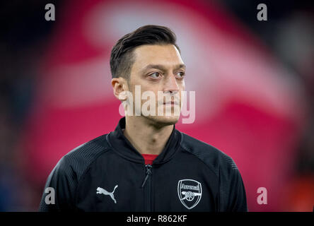 London, UK. 13th December, 2018. Mesut Ozil of Arsenal during the UEFA Europa League match between Arsenal and Qarabag FK at the Emirates Stadium, London, England on 13 December 2018. Photo by Andy Rowland. Credit: Andrew Rowland/Alamy Live News Stock Photo