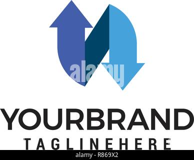 N letter Logo template vector Stock Vector