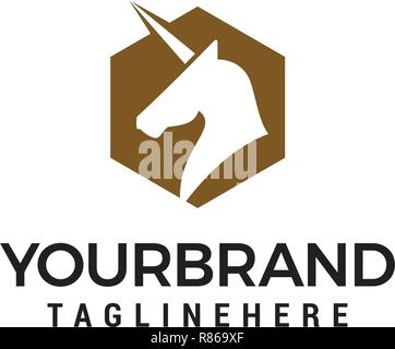 horse head Logo template vector Stock Vector