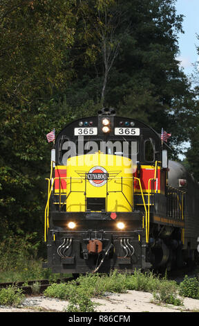 Diesel locomotive ALCOA C420 number CVSR 365. Operated as special event on the Cuyahoga Valley Scenic Railroad. Peninsula Depot, Cuyahoga Valley Natio Stock Photo