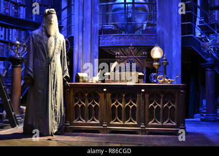 Dumbledore headmaster's office in Harry Potter World Warner Bros Studio  Tour Leavesden Watford, UK Stock Photo - Alamy