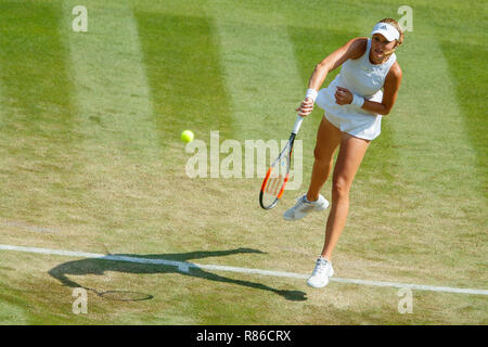Kristina Mladenovic of France in action during the Wimbledon Championships 2018 Stock Photo