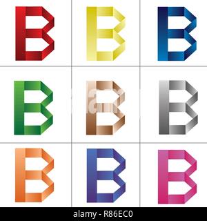 Icon Letter B Stock Vector