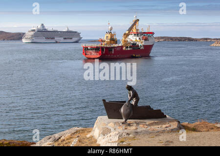 Star Clipper and RRS Ernest Shackleton Sisimiut Greenland