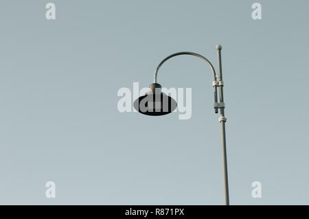 Isolated street lamp and sky background (Pesaro, Italy, Europe) Stock Photo