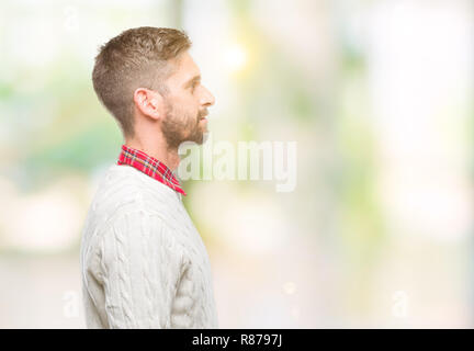 Elegant handsome man poses outdoor. Stock Photo | Adobe Stock
