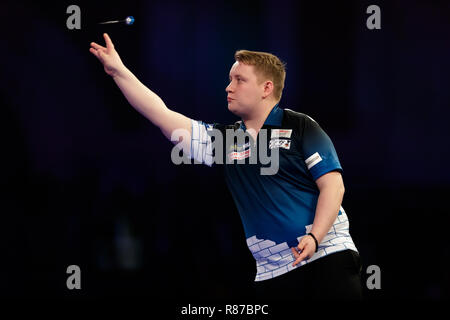 Martin Schindler during his match against Callan Rydz on day eight of ...