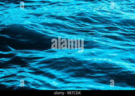 Close-up of turquoise colored wave Water. Stock Photo