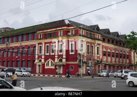 MYANMAR (BURMA) OLD BRITISH COLONIAL ARCHITECTURE REMNANTS IN Stock ...