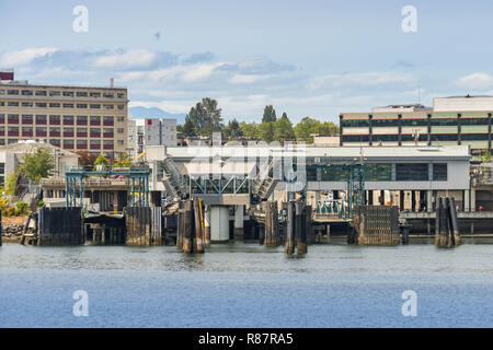 BREMERTON, WASHINGTON STATE, USA - JUNE 2018: Ferry terminal at Bremerton, WA. Stock Photo