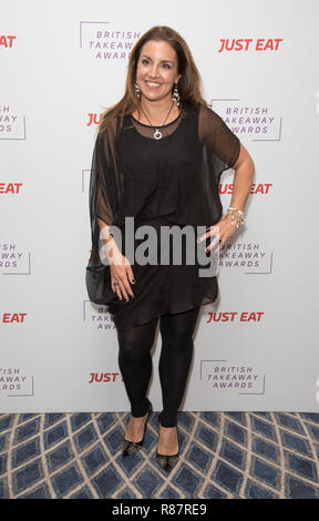 Guest arrivals at the British Takeaway Awards, in association with Just Eat at London’s Savoy Hotel  Featuring: Sarah Willingham Where: London, United Kingdom When: 12 Nov 2018 Credit: Phil Lewis/WENN.com Stock Photo