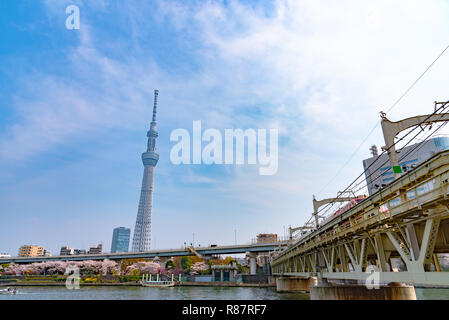 Tokyo Skytree, the highest tower in Japan Stock Photo