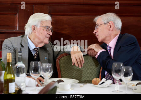 Kenneth Baker at The Oldie Literary Lunch 11/12/18 Stock Photo